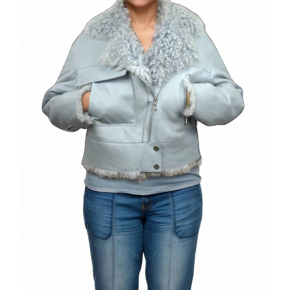 NEW LUSSO BENI flow jacket in light blue